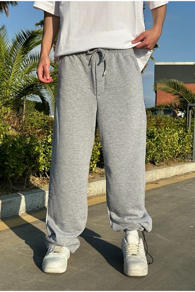 serline Pantaloni de trening de vară-basic Stopper Leg Negru Baggy Street