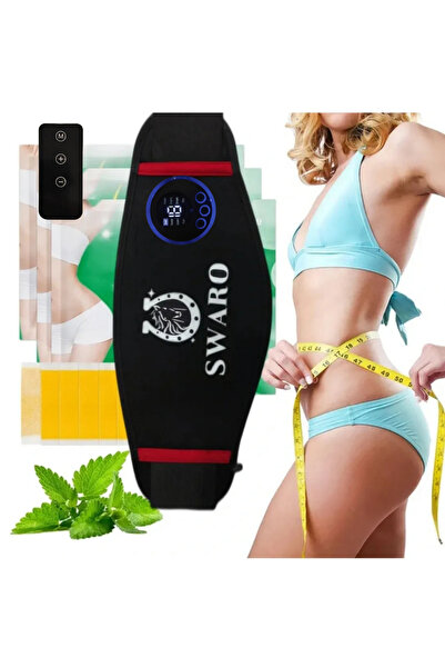 SWARO Premium Titreşim Sıkılaşma Kas Incelme Göbek Masaj Egzersiz Yardımcı Göbek Eritme