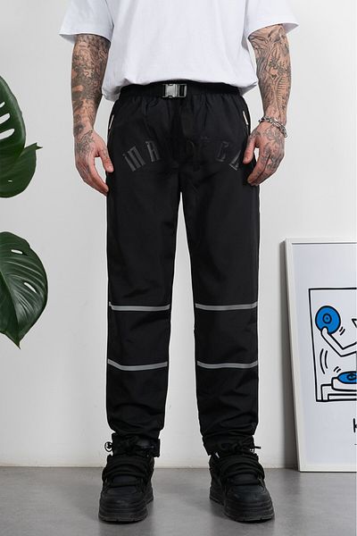 Super Rare Reflective Detailed Track Jogger Pants Pl1634Sy