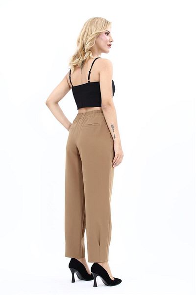 ÖNDER ÖZSOY Pleated Trousers-Camel