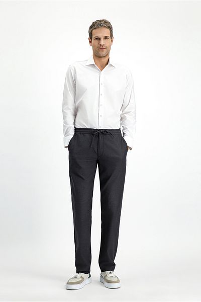 Kiğılı Slim Fit Slim Fit Patterned Elastic Waist Drawstring Lycra Trousers