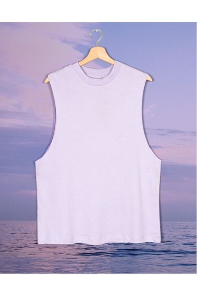 BLVCK MVRKET Relax Fit Men's Sleeveless T-Shirt Undershirt Pg1104Ll