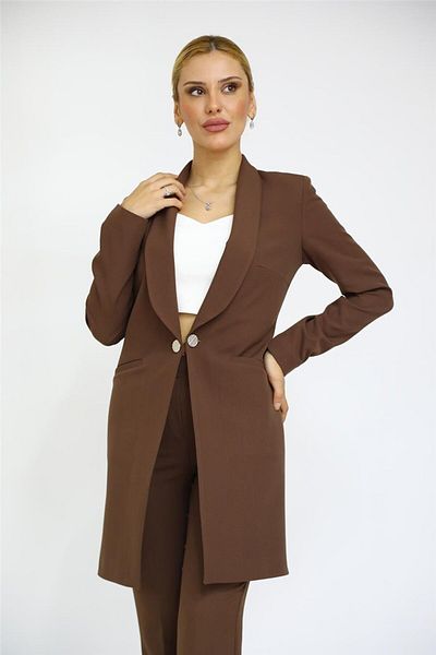 ÖNDER ÖZSOY Helen Jacket-Bitter Brown