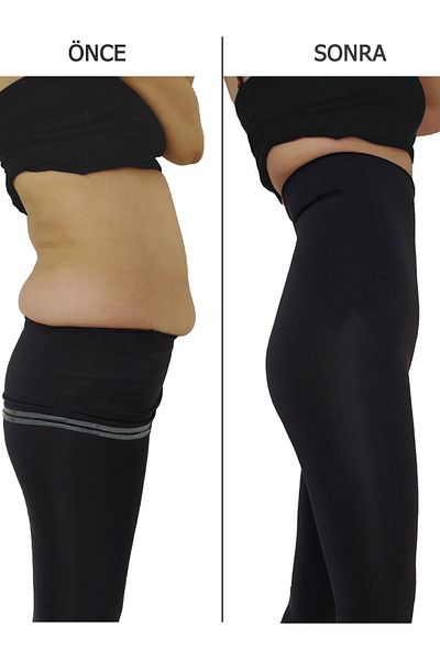 Young Fit High Waist Women's Corset Leggings Size 2 Showing Thin Waist Basen Hip Lifting Black Leggings