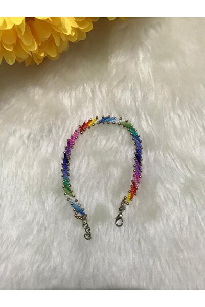 Beykan Kadın Mavi Gökkuşağı Halhal