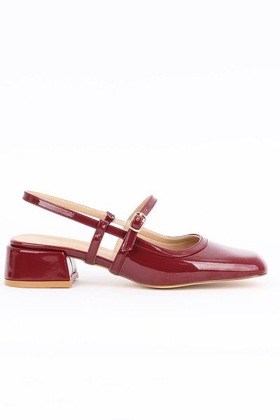 Paris Shoes Women's Burgundy Zeya Heeled Shoes