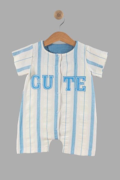 dinamik çocuk Baby Boy Jumpsuit Front Snap Fastener Embroidered Self-Patterned Fabric 0-3/3-6/6-9/9-12 Months