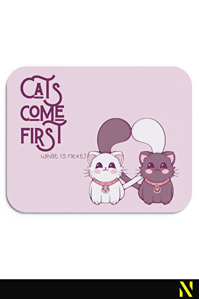 nilizma Mousepad cu model cu semnul zodiacal Gemeni cu pisici drăguțe -23 cm ...