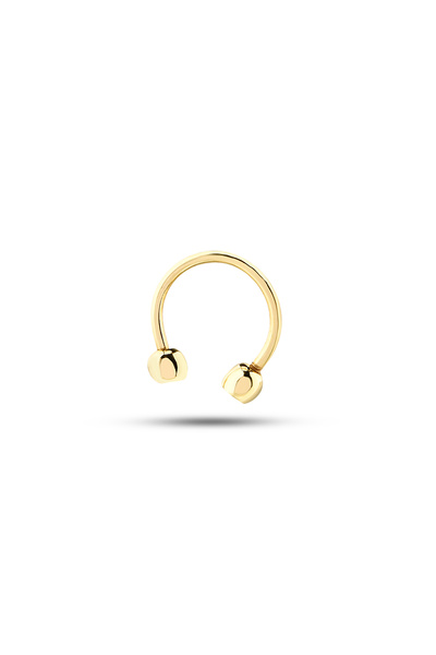 Akar Jewellery 14 Ayar Altın Pırlanta Toplu Yarım Halka Piercing