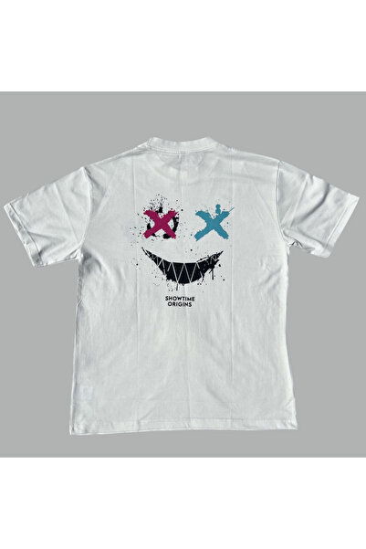 OEM Tricou bărbătesc supradimensionat, 100% bumbac, imprimeu „SHOWTIME ORIGINS” - ​​Stil streetwear casual, mărimea S