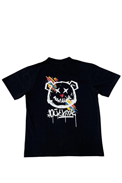 OEM Oversized Men's T-shirt, 100% Cotton, Urban Print, Size Xl