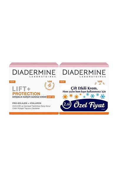 Diadermine Sıkılaştırıcı Kırışıklık Karşıtı ve Güneş Koruyucu Krem 50 ml + 50...