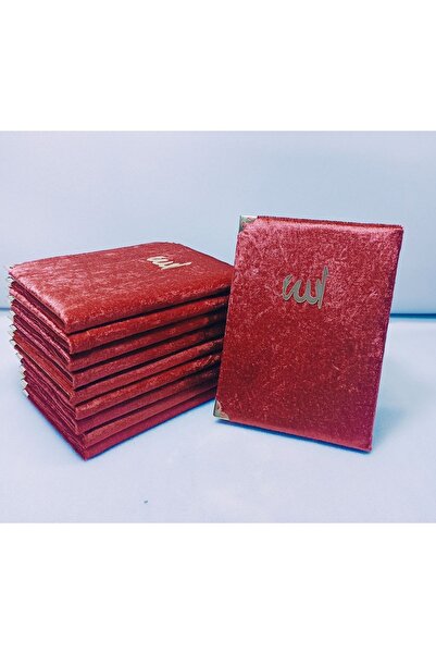 hira tasarım Hediyelik 10 Adet Kadife Kaplı Yasin Kitabı (MEVLİT UMRE HAC SÜN...