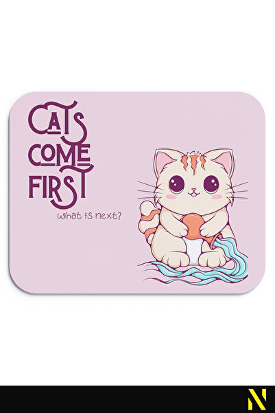 nilizma Mousepad cu model cu semne zodiacale cu pisici drăguțe - 23 cm x 19 c...