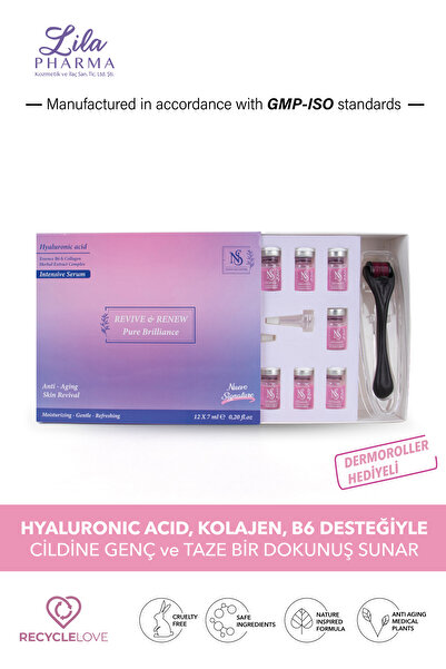 Nuevo Signature Ns Pembe Işıltı Yaşlanma Karşıtı Yüz Serumu 12'li Set Dermoro...