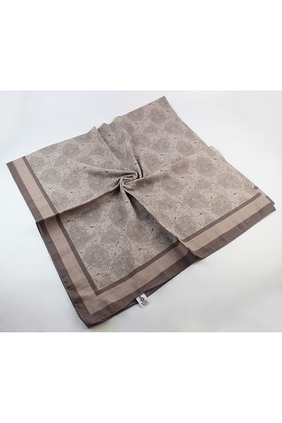 Valino 120x120 Ethnic Pattern Μεγάλο Μαντίλι Βαμβακερό Φουλάρι Μεγάλο Μέγεθος Φύλλο Φουλάρι Βιζόν