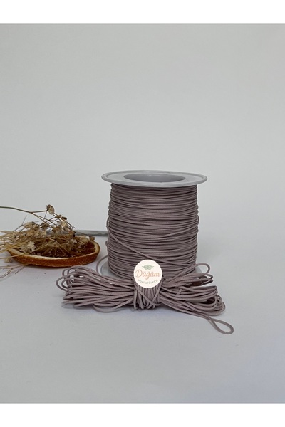 Düğüm Hobi Atölyesi 0.8 mm Vizon 1 metre Paracord Paraşüt İpi Bileklik Tesbih...