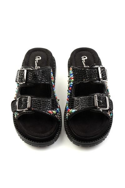 Bambi Black Women's Slippers K04156069087