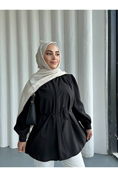 She Olive Modal Tunic with Lacing