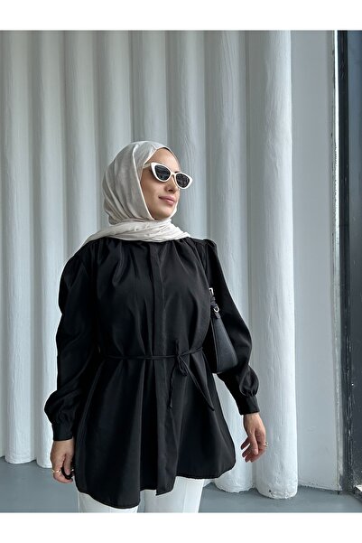 She Olive Modal Tunic with Lacing