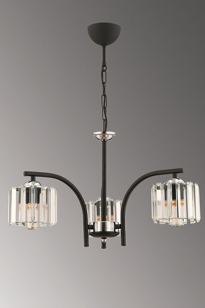 ESSLİGHT Milan 3-Piece Chandelier (Crystal Stone) Living Room Bedroom Kitchen Young Room Office