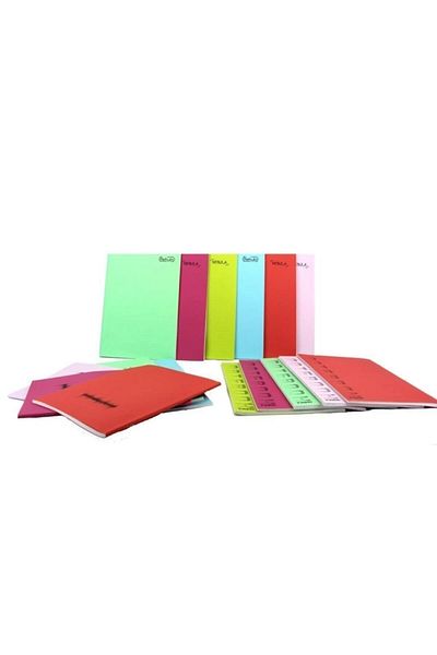 Daphne Defne Nebula A-4 Plastic Cover Notebook Stitched 40 Sheets Checkered