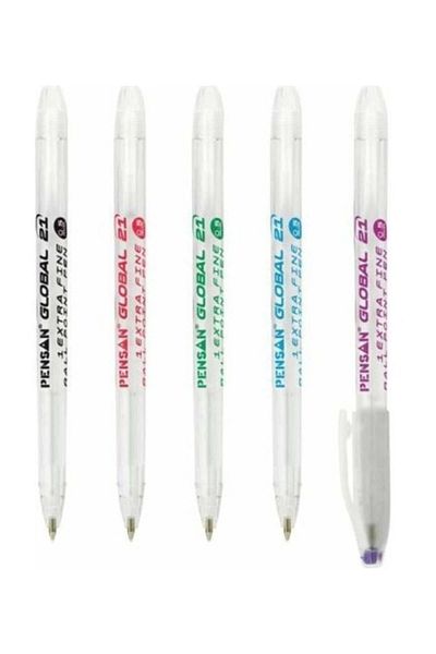 Pensan Ballpoint Pen Global 0.5 mm Magenta 2221 - Pack of 12