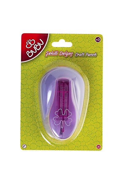 Bubu Bu-Bu Şekilli Eva Ve Kağit Delgeç Yonca 2'' De0008