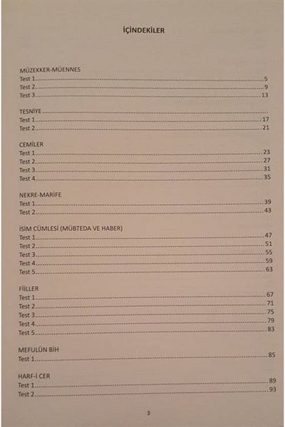 Cantaş Yayınları Arabic Grammar Test Method Exam Preparation - Nahiv