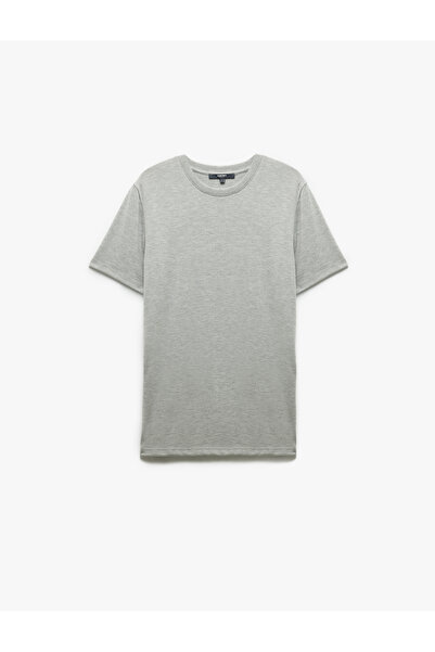 Koton Μπλουζάκι με κοντό μανίκι Crew λαιμόκοψη Basic Slim Fit