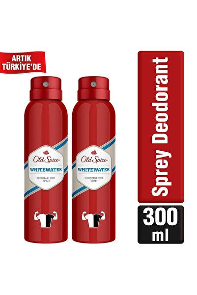 Old Spice Sprey Deodorant 150 ml Whitewaterx2