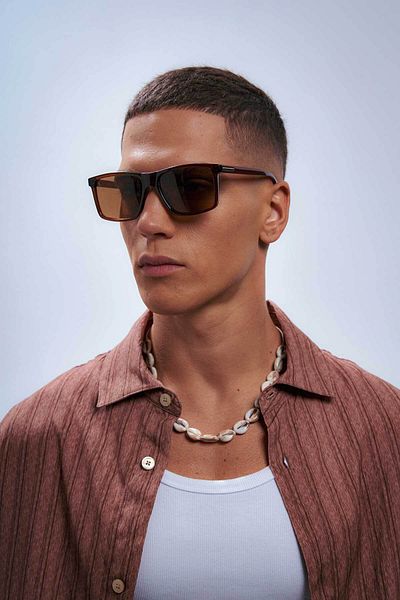 Bilge Karga Bruno Brown Men's Sunglasses