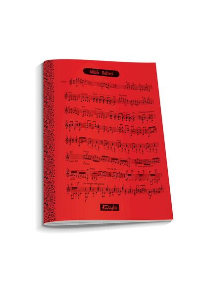 Umut A4 Pp Kapak 40 Yaprak Müzik Defteri Kırmızı