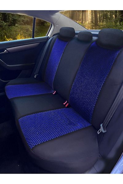 KONFORUM Car Seat Cover Universal Mold Cotton Series Navy Blue Color
