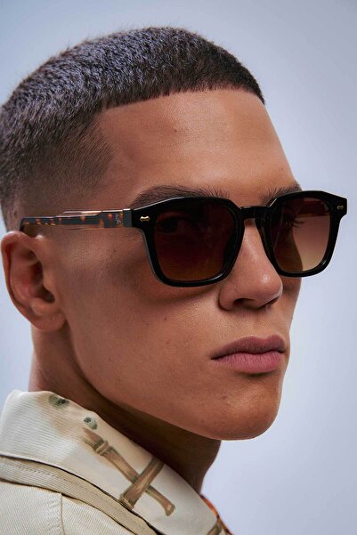 Bilge Karga Teun Black Brown Gradient Men's Sunglasses