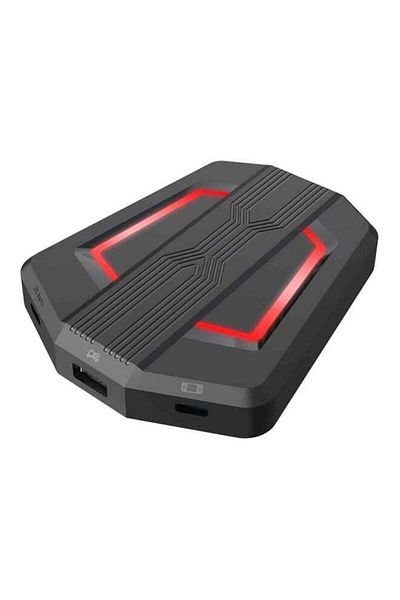 Generic Portable P6 Keyboard And Mouse Adapter With Colorful Breathing Light