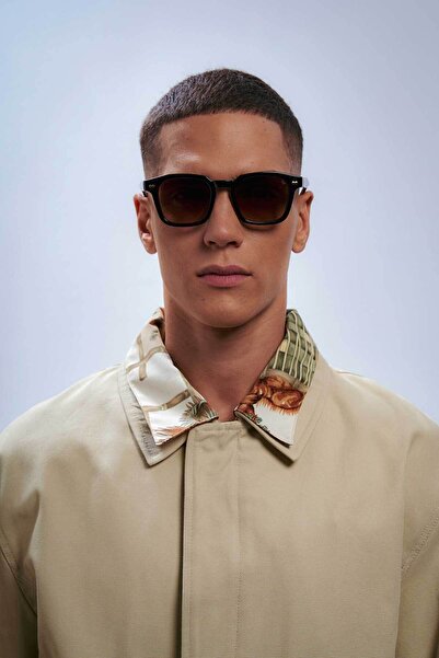 Bilge Karga Teun Black Brown Gradient Men's Sunglasses