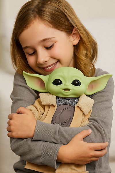TOYFEST ستار وورز ماندالوريان ذا تشايلد جروجو - لعبة شخصية قطيفة فائقة الرفاهية بيبي يودا 28 سم