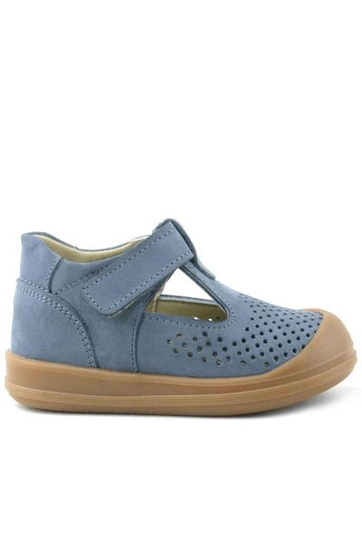 Rakerplus Shaun Genuine Leather Gray Velcro Anatomical Baby Sandals
