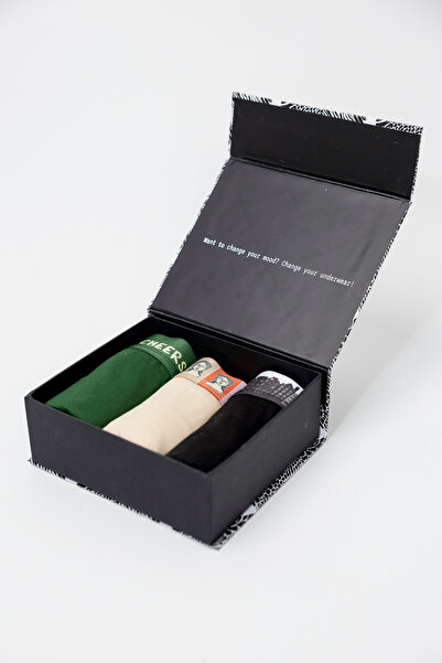 bacchus Couture 3'lü Yumuşak Ve Nefes Alabilir Pamuklu Erkek Boxer - Şık Ve R...