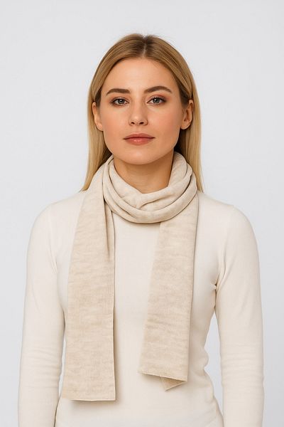 Sebir Moda Single Color Classic Scarf Set