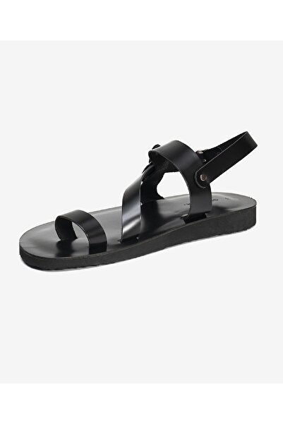 Greyder Erkek Siyah Hakiki Deri Sandalet 3Y1CS62623