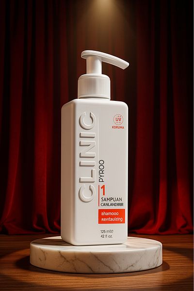 CLINIC PYROO Keratin Supported Hair Care Shampoo – Hair Salon Care with Repairing and Smoothing Effects - 125 ml