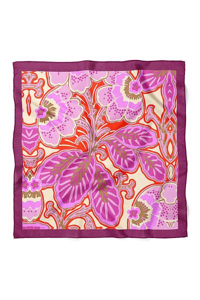 nehir eşarp Flower Pattern Scarf Bandana 50X50 cm