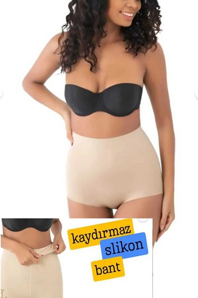 Kezban Tekstil Ecem Star Laser Cut Slip Corset Reduces Size 2 Without Leaving Marks Anti-Slip Silicone Texture