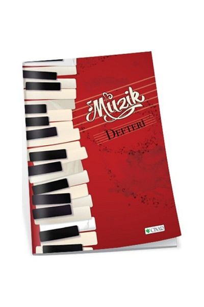 ÇINAR DEFTER Çınar 22000 Large Music Notebook - 20 Sheets Cardboard Cover