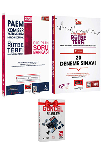 Yargı Yayınları 2025 PAEM Komiser Yardımcılığı Misyon Koruma ve Rütbe Terfi Disiplin Soru Bankası+10 Deneme+Hediye