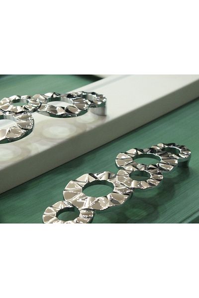 YAREN METAL MOBİLYA AKSESUARLARI MELTEM 128mm CROM (ARGINT)
