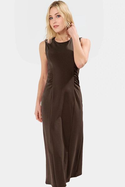 PayBuy Chic Midi Length Knitted Dress Crew Neck Summer Comfortable Casual Style Modern Trend Design