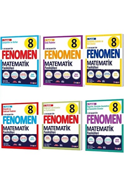 Fenomen Yayıncılık Fenomen 8 Matematik Fasikül Seti (1-2-3-4-5-6. Sayılar)